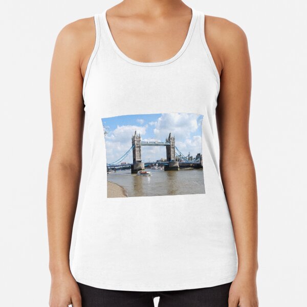 Tower Bridge London landmark river thames Racerback Tank Top