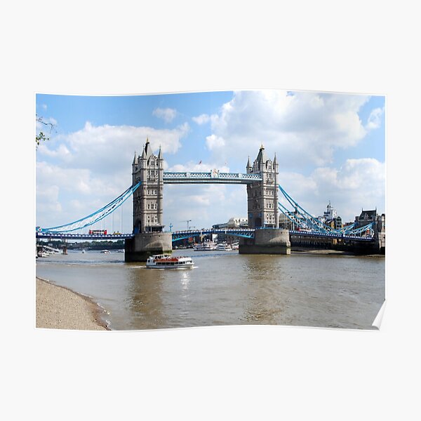 Tower Bridge London landmark river thames Poster