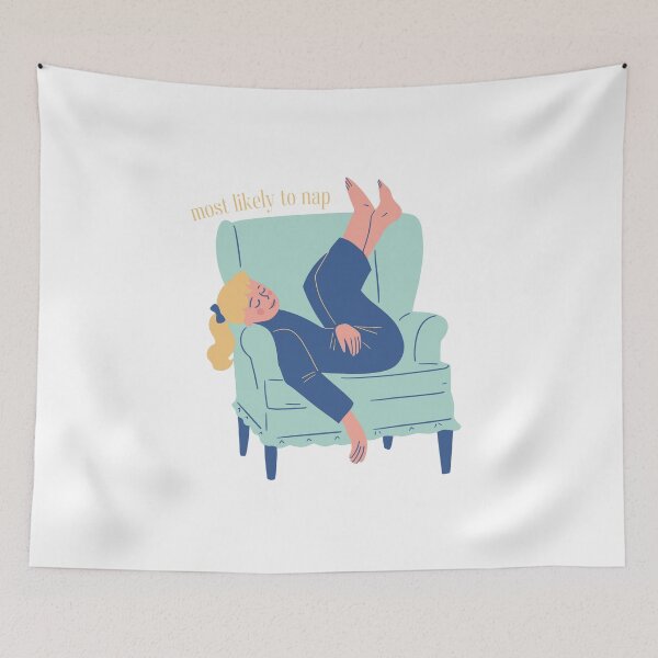 Item preview, Most Likely To Take A Nap Girl Chair designed and sold by GSquaredDesigns.