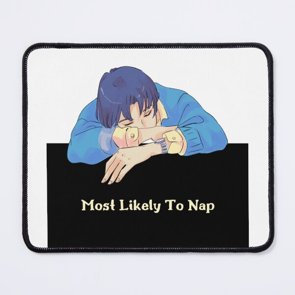 Item preview, Most Likely To Take A Nap Anime Boy designed and sold by GSquaredDesigns.