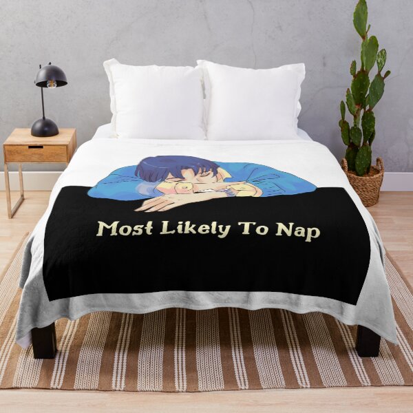 Item preview, Most Likely To Take A Nap Anime Boy designed and sold by GSquaredDesigns.