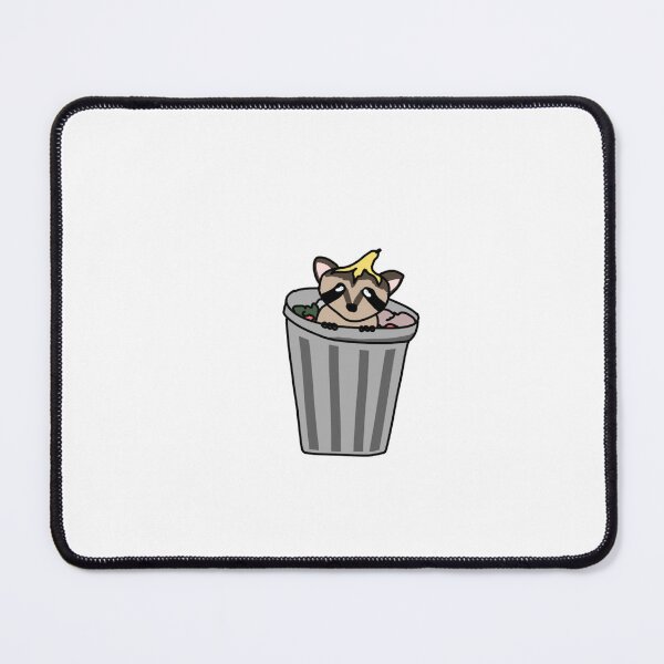 Item preview, raccoon in a trash can designed and sold by JackJackCrafts.