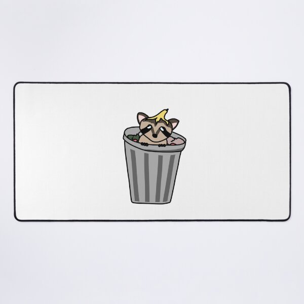 Item preview, raccoon in a trash can designed and sold by JackJackCrafts.