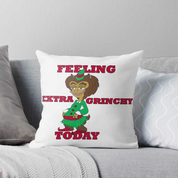 Item preview, BIG MOUTH Feeling Extra Grinchy Today | Maury Hormon Monster | Red designed and sold by NanarodsDesign.