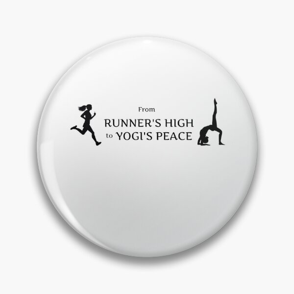 Item preview, From runner's high to yogi's peace. Yoga for runners. designed and sold by VisualVibesVV.