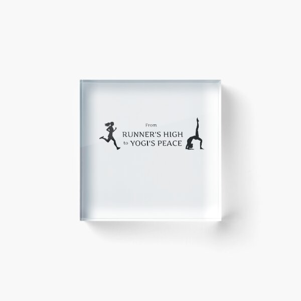 Item preview, From runner's high to yogi's peace. Yoga for runners. designed and sold by VisualVibesVV.