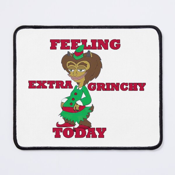 Item preview, BIG MOUTH Feeling Extra Grinchy Today | Maury Hormon Monster | Red designed and sold by NanarodsDesign.