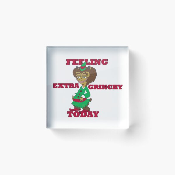 Item preview, BIG MOUTH Feeling Extra Grinchy Today | Maury Hormon Monster | Red designed and sold by NanarodsDesign.