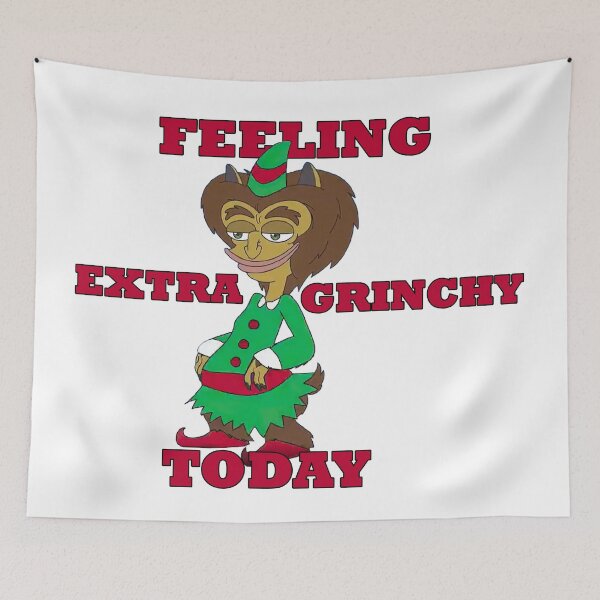 Item preview, BIG MOUTH Feeling Extra Grinchy Today | Maury Hormon Monster | Red designed and sold by NanarodsDesign.