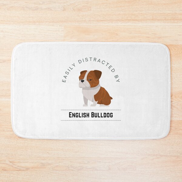 Item preview, Easily Distracted by English Bulldog Pouty Face designed and sold by GSquaredDesigns.