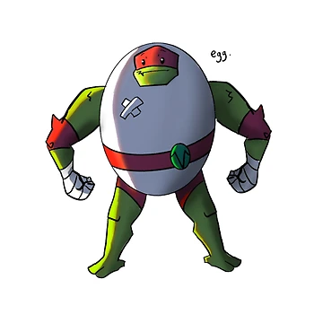 Artwork thumbnail, Egg Raph (ROTTMNT) by Diosleftear