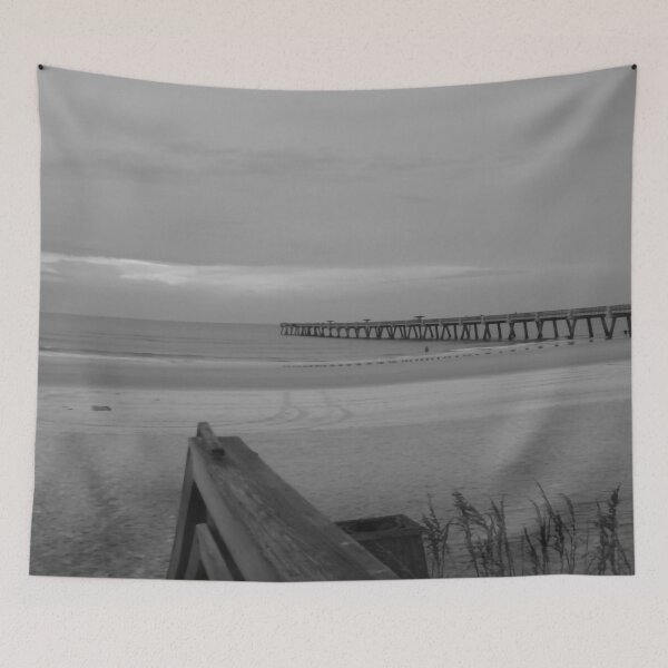 Item preview, The Pier Streching Out into Sea BW designed and sold by Craig Kauzmann.