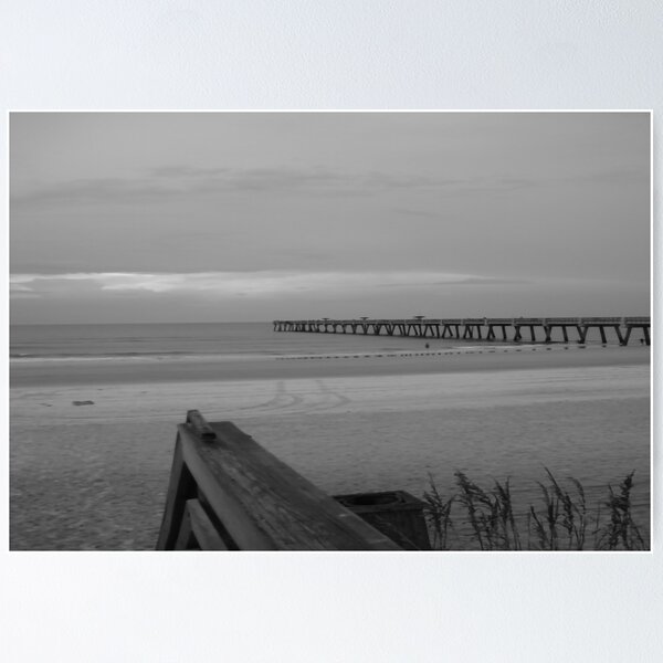 Item preview, The Pier Streching Out into Sea BW designed and sold by Craig Kauzmann.