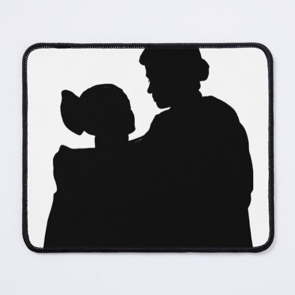 Vista previa del artículo con la obra «silueta de anakin y padme», diseñado y vendido por neutralpixies.