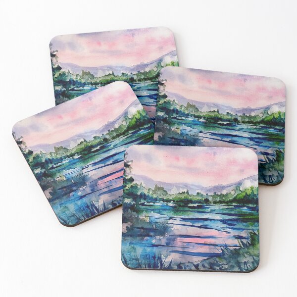 Item preview, Big Bear Lake Pastel Watercolor designed and sold by signaturelaurel.