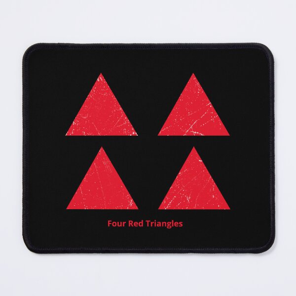 Item preview, Four Red Triangles designed and sold by Symbologee.