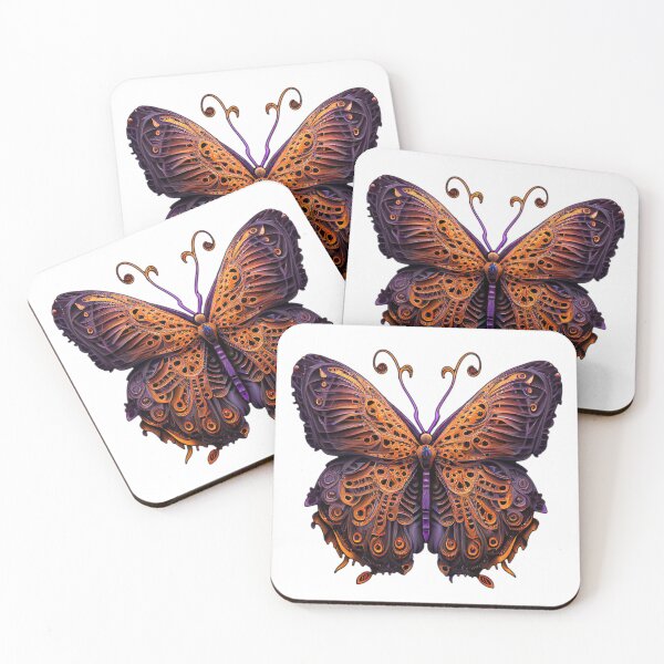 Item preview, Beautiful Vibrant Purple and Orange Butterfly designed and sold by Expressive Vision.