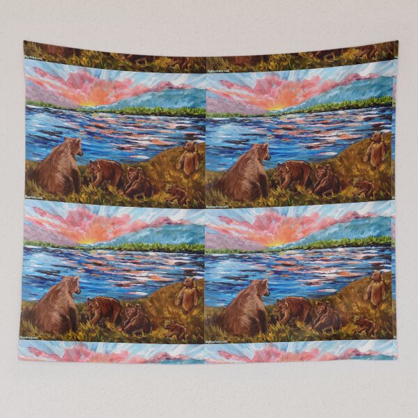 Item preview, 5 Bears Painting for Big Bear designed and sold by signaturelaurel.
