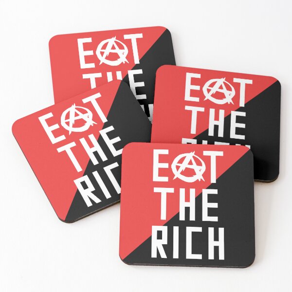 Item preview, Eat the Rich Anarcho-Communism Flag (Rough Anarchy A) designed and sold by mostlyghostly42.