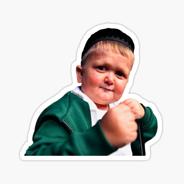 "Hasbulla Throwing Hands" Sticker for Sale by Aamir70 Redbubble