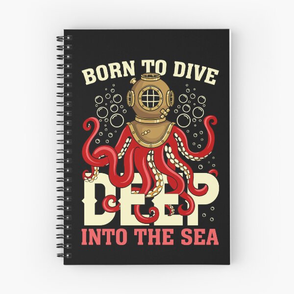 Item preview, Born To Dive Deep Into The Sea  - Funny Gifts for Octopuses Lovers by FanityPrints designed and sold by FanityPrints.
