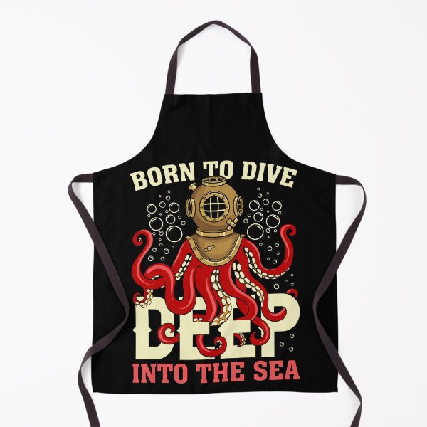 Item preview, Born To Dive Deep Into The Sea  - Funny Gifts for Octopuses Lovers by FanityPrints designed and sold by FanityPrints.