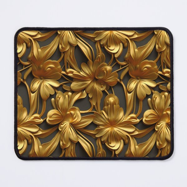 Item preview, Gold Floral 3D designed and sold by SunsetIconic.
