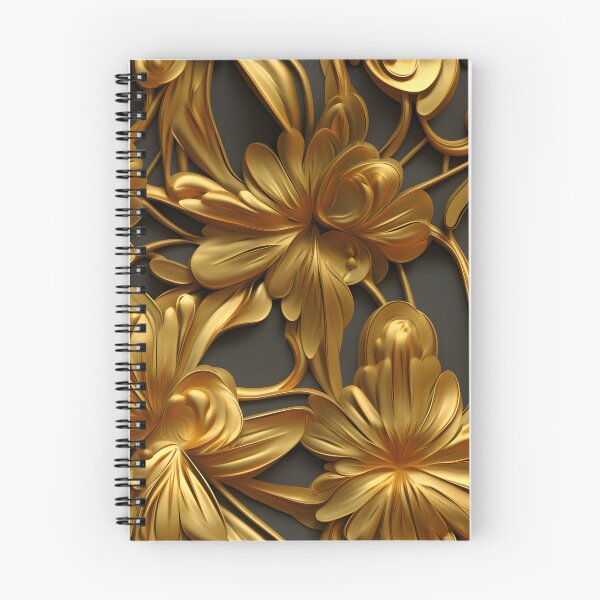 Item preview, Gold Floral 3D designed and sold by SunsetIconic.
