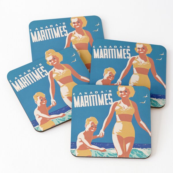 Item preview, Canadian Pacific Vintage Travel Poster - Visit Canada's Maritimes - 1950 designed and sold by Gin  Neko.