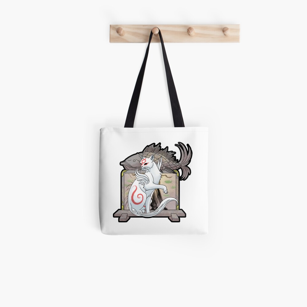 Kabegami Okami Tote Bag By Susmishious Redbubble