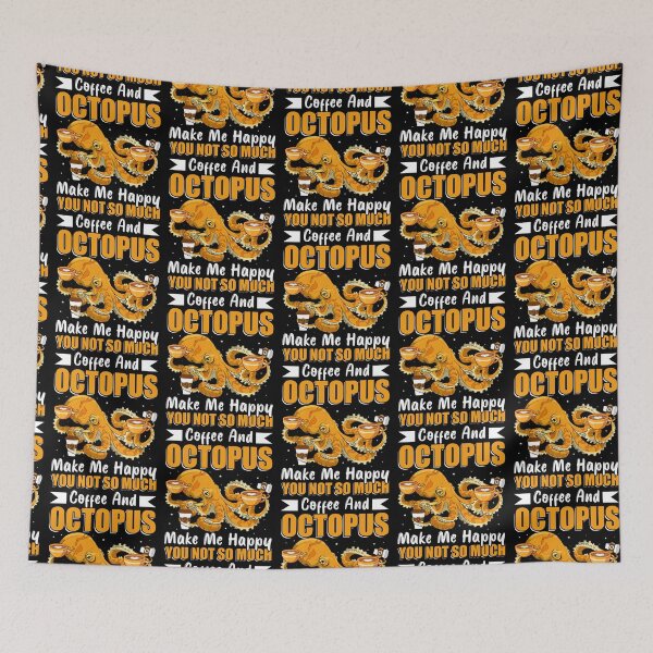 Item preview, Coffee And Octopus  - Funny Gifts for Octopuses Lovers by FanityPrints designed and sold by FanityPrints.