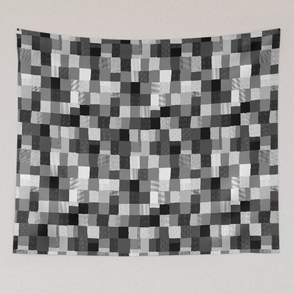 Item preview, Pixel Patchwork (Black) designed and sold by M-Greco.