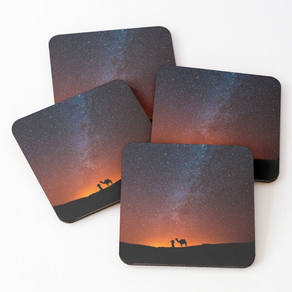 Item preview, Milky Way Rising Above Camel and Desert Dunes designed and sold by DEL-Productions.