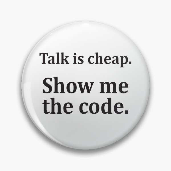 Item preview, Talk is cheap. Show me the code. designed and sold by OCNau.