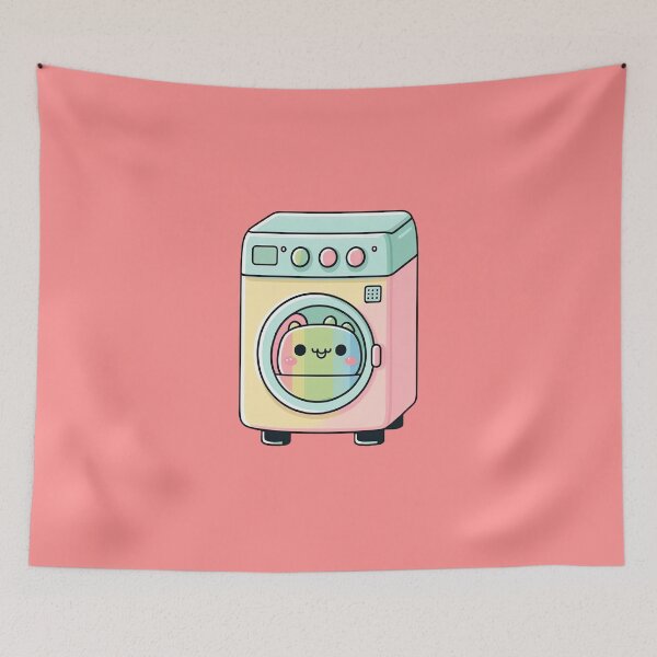 Item preview, Clean Machine A Cute and Adorable Washing Machine Makes Cleaning a Breeze designed and sold by ultra-cute.