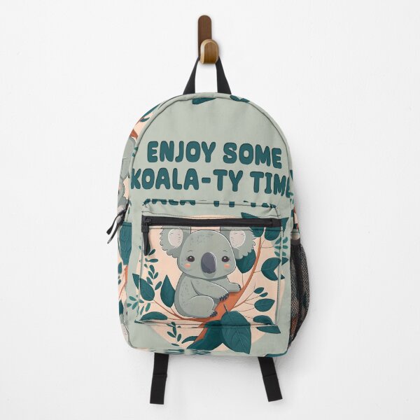 Item preview, Enjoy Some Koala-ty Time Cute Graphic Pun Phrase Design designed and sold by entwithanaxe.