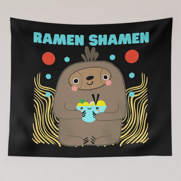 Item preview, Ramen Shamen Cute Kawaii Sloth Ramen Lover Japanese Ramen Art designed and sold by Renata Illustrata.
