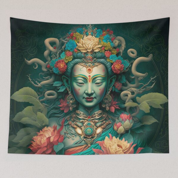 Item preview, Green Tara - Buddhism designed and sold by LadyDharma.