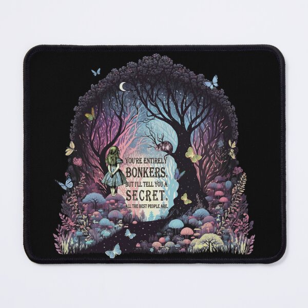Item preview, Wonderland Forest Night - Bonkers Quote designed and sold by Gypsy Queen.