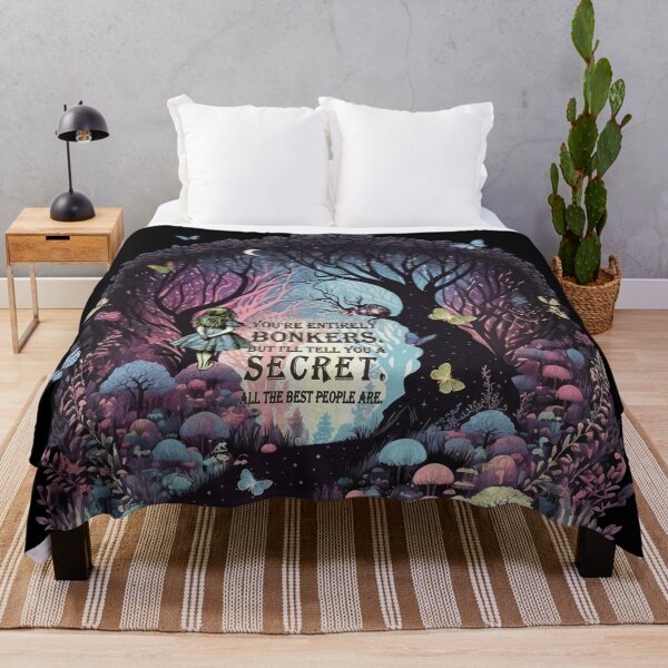 Item preview, Wonderland Forest Night - Bonkers Quote designed and sold by Gypsy  Queen.