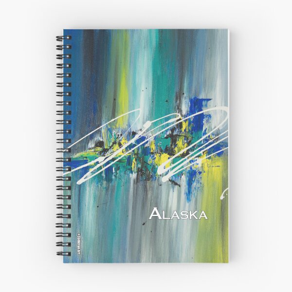 Item preview, City Lights "Alaska" Spiral Notebook designed and sold by colleranart.