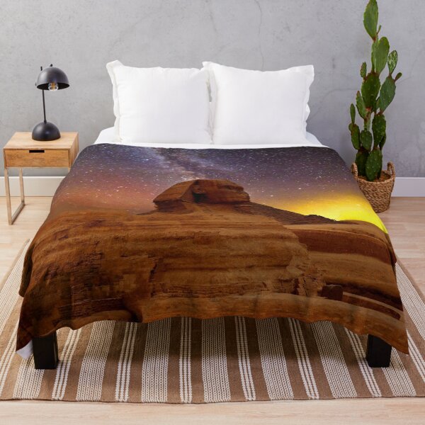 Item preview, Milky Way Rising Over Majestic Eternal Sphinx designed and sold by DEL-Productions.