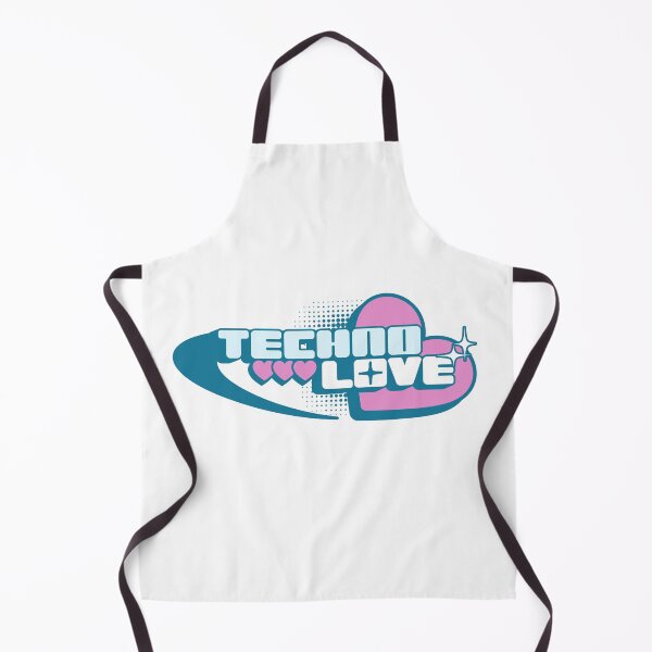 Artikelvorschau, TECHNO - Techno Love Y2K (blau/rosa) entworfen und verkauft von Discothreadz.