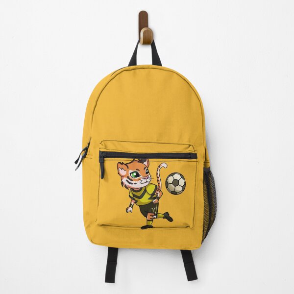 Item preview, tiger playing in the soccer game, chib style, animal illustrations, furros, soccer designed and sold by kitsuneins.