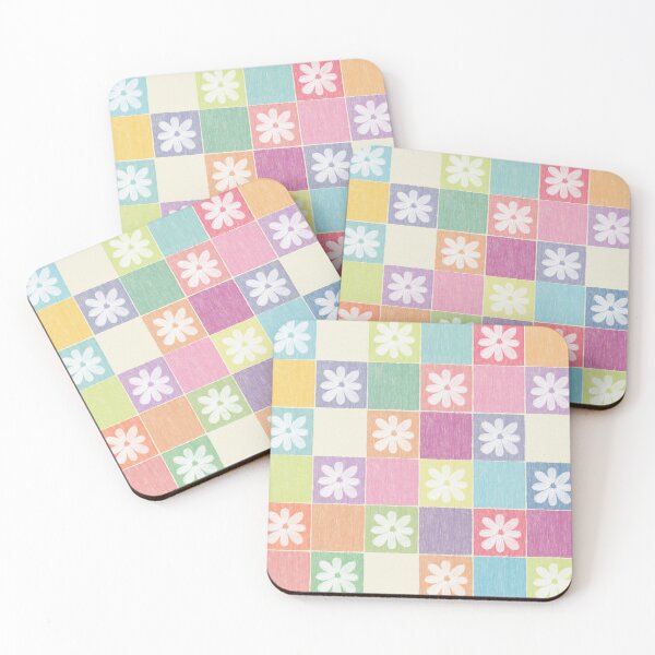 Item preview, DP282-1 Floral Checkered Pastel designed and sold by DuckyRubin.