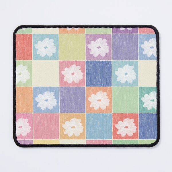 Item preview, DP282-2 Pastel Checkerboard With Flowers designed and sold by DuckyRubin.