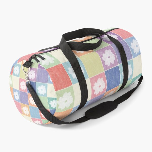 Item preview, DP282-2 Pastel Checkerboard With Flowers designed and sold by DuckyRubin.