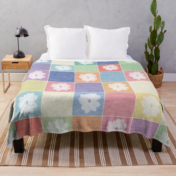 Item preview, DP282-2 Pastel Checkerboard With Flowers designed and sold by DuckyRubin.