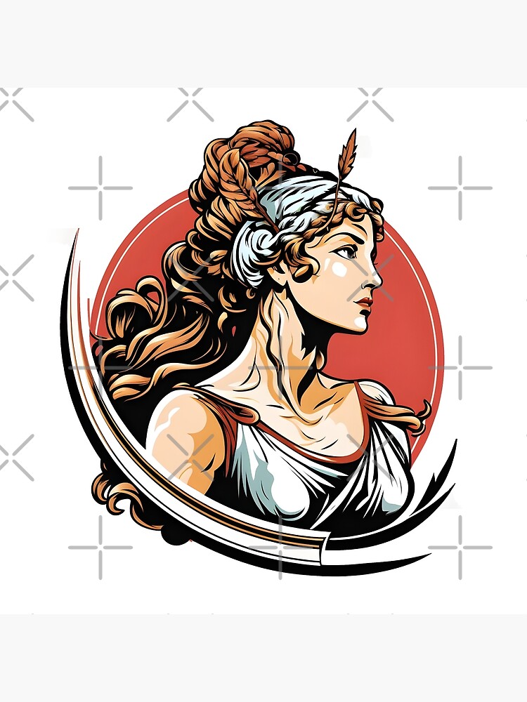 Aphrodite - Greek Goddess of Love and Beauty Sticker Sticker by Cosmoverso