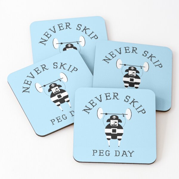 Item preview, Never skip peg day funny pirate exercise design dont skip leg day designed and sold by Theokotos.